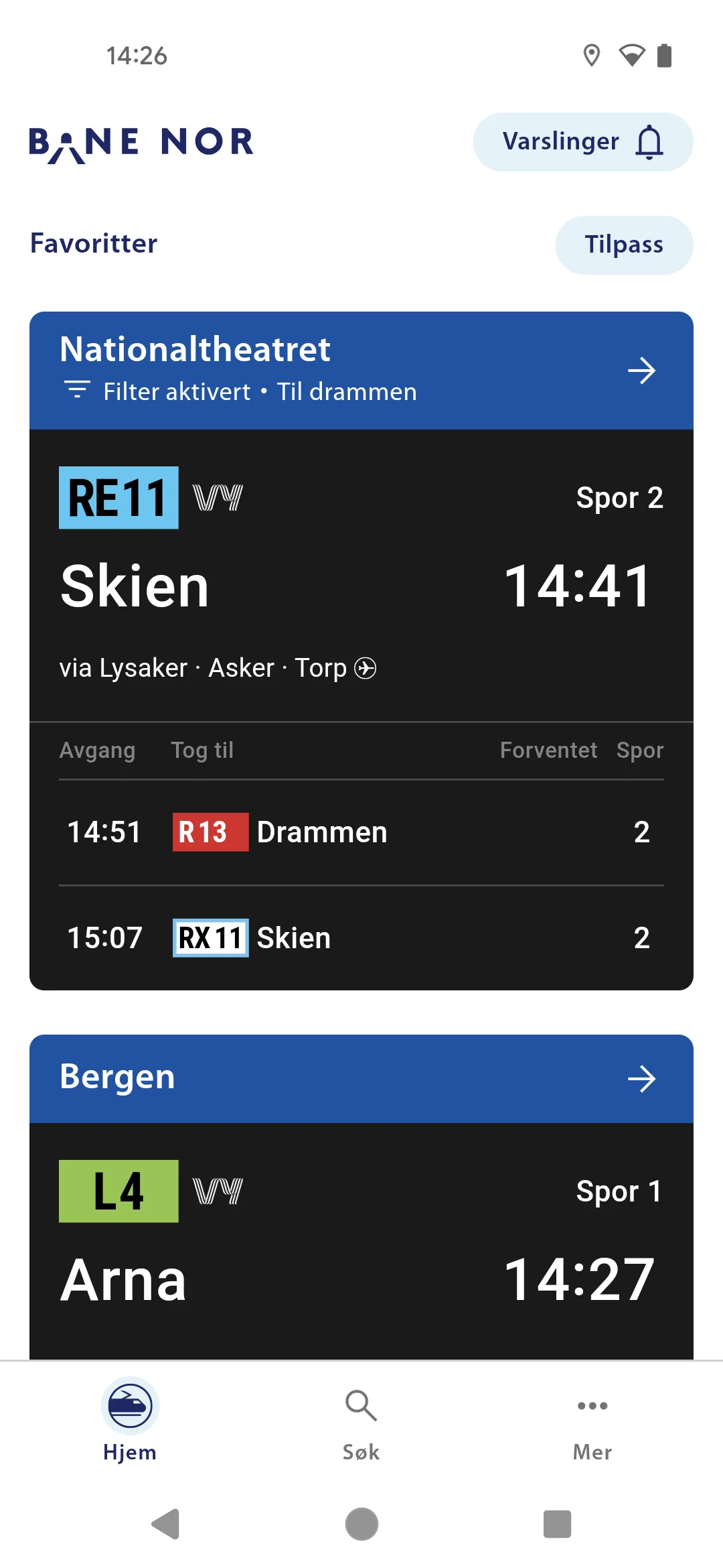 NÅ screenshot